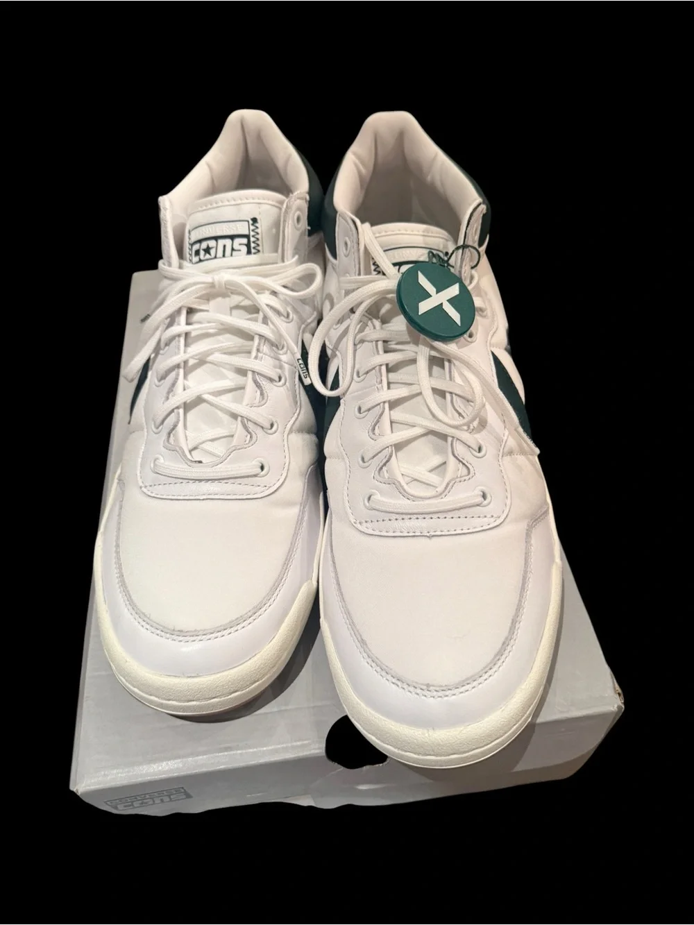 Converse CONS Fastbreak Pro Mid White Deep Emerald Gum 166247C Men’s Size 13 NEW